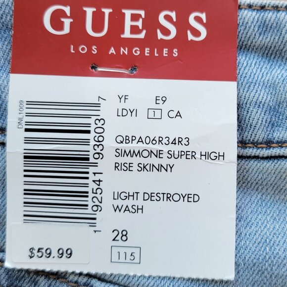 Guess Simone Super High Rise Skinny Jeans - Picture 5 of 12